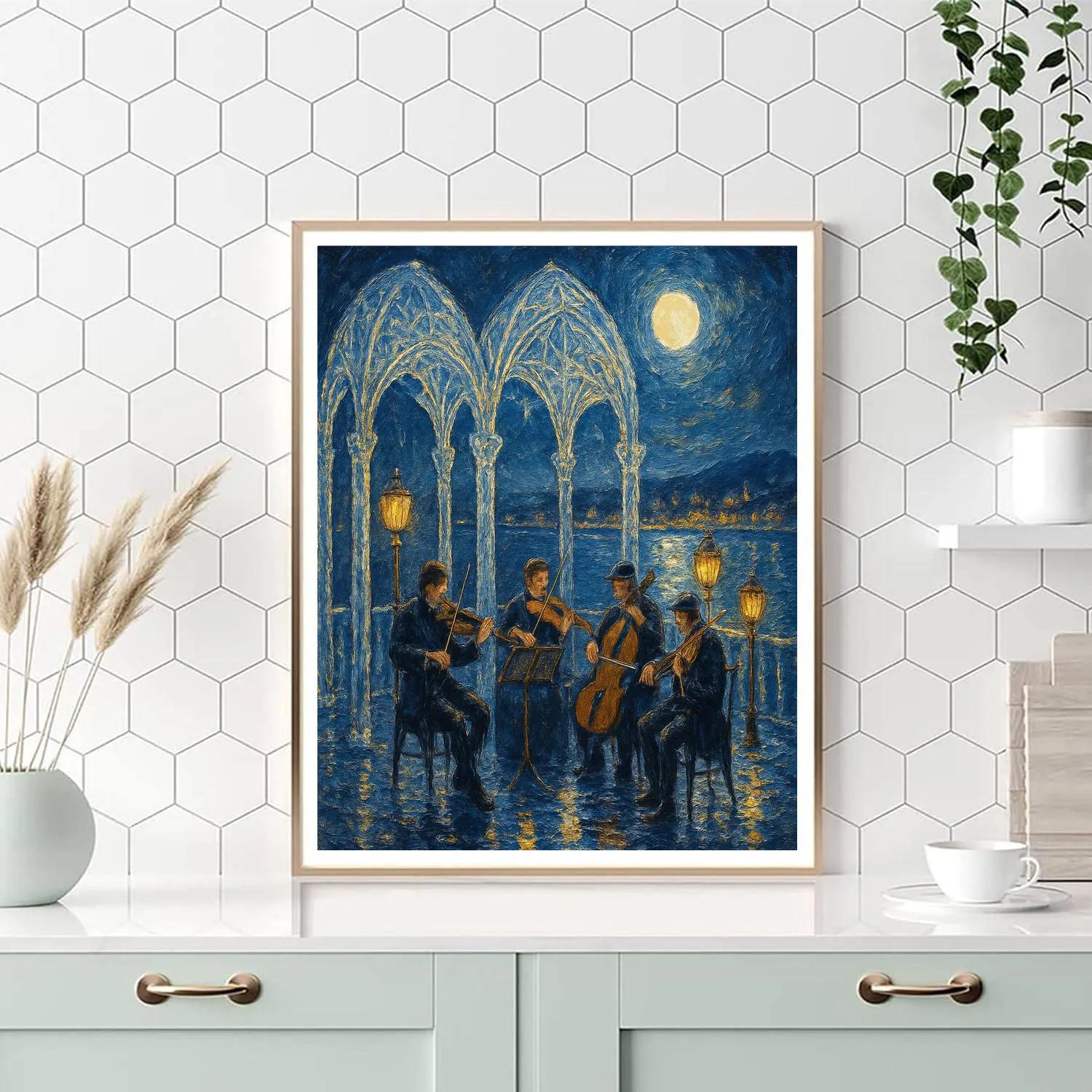 Midwinter Song At The Glass Pier Paint by numbers kits