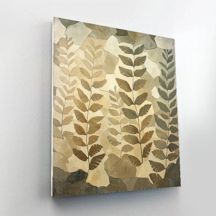 Michelangelo Inspired Library Of Fossil Ferns Numbered painting kits