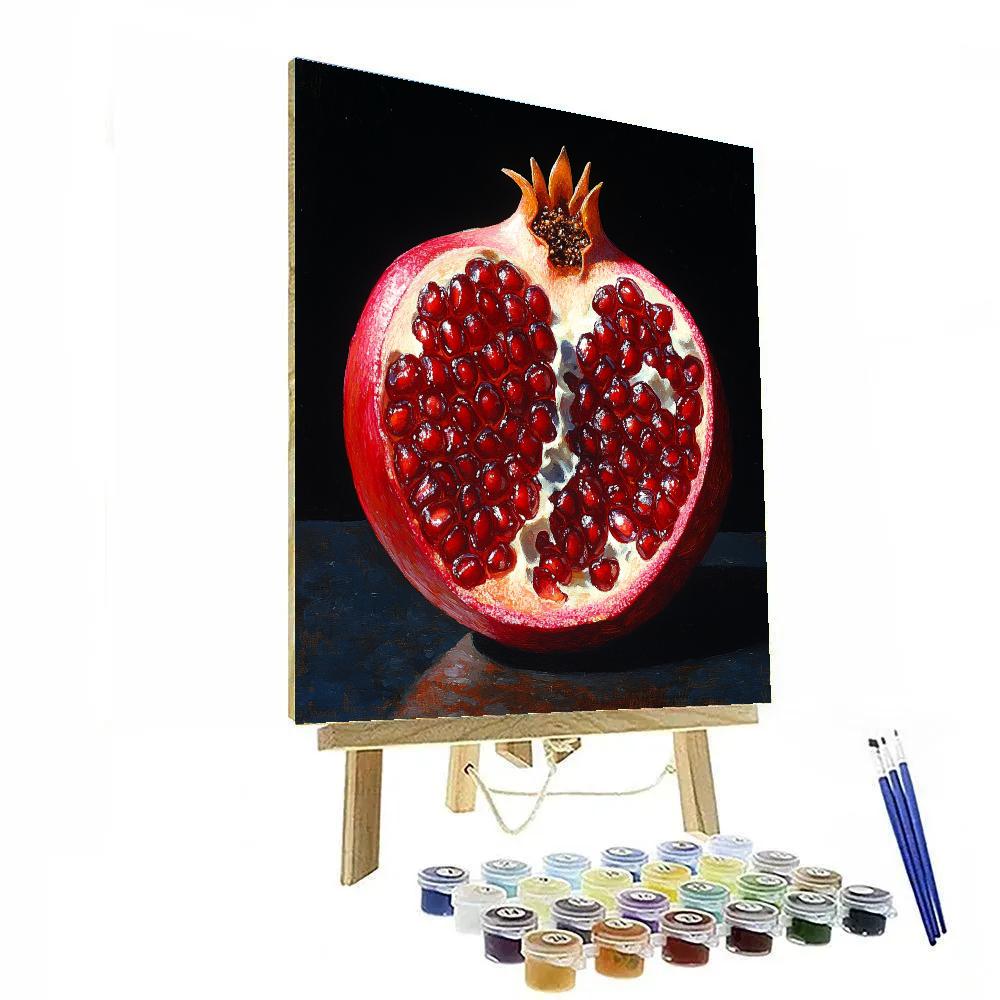 Caravaggio Inspired Eclipse Pomegranate Study painting number kit