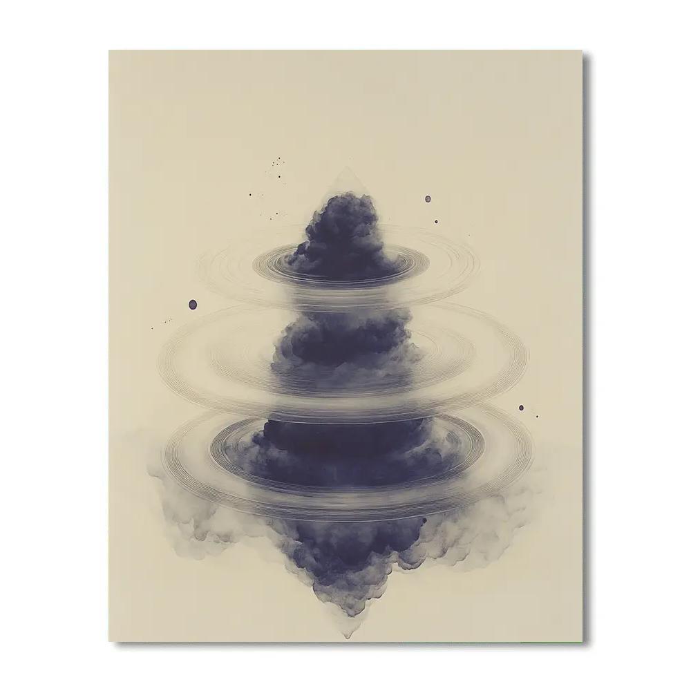 Michelangelo Inspired Solar System Orrery Of Clouds Numbered painting kits