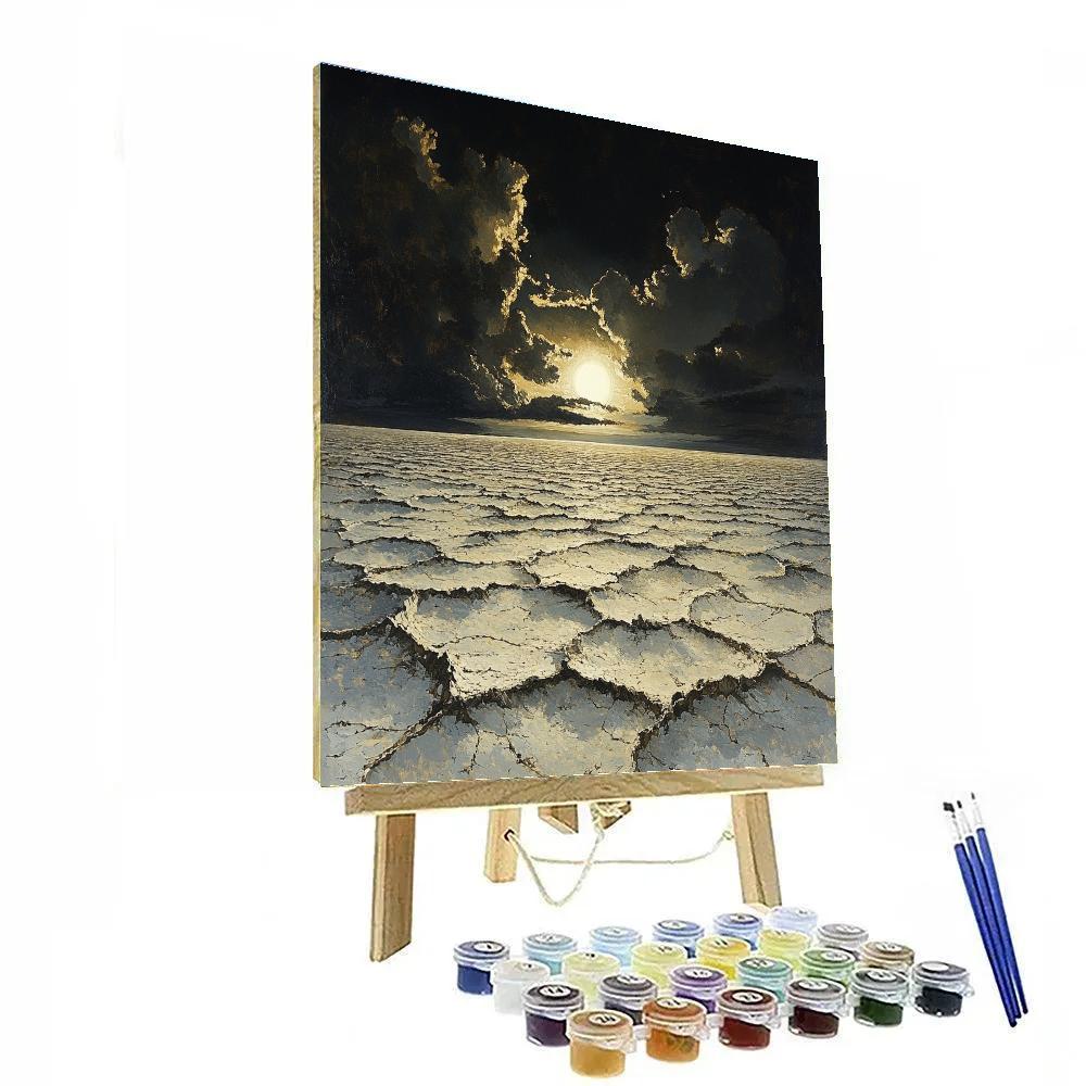 Francisco Goya Inspired Eclipse Over Salt Flats Paint by numbers kits
