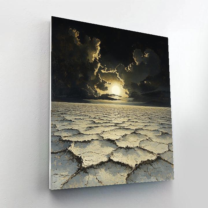 Francisco Goya Inspired Eclipse Over Salt Flats Paint by numbers kits