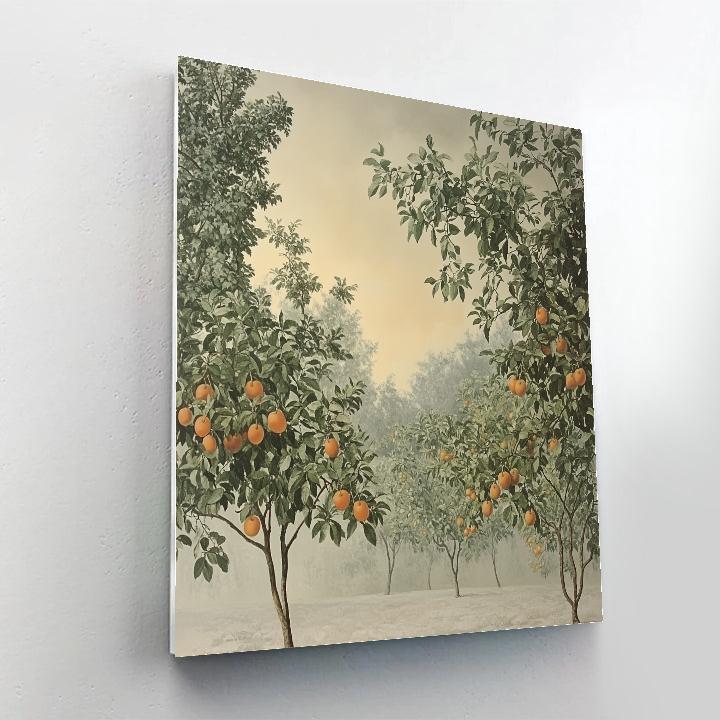 Leonardo Da Vinci Inspired Eclipse Shadow Orchard DIY paint by numbers