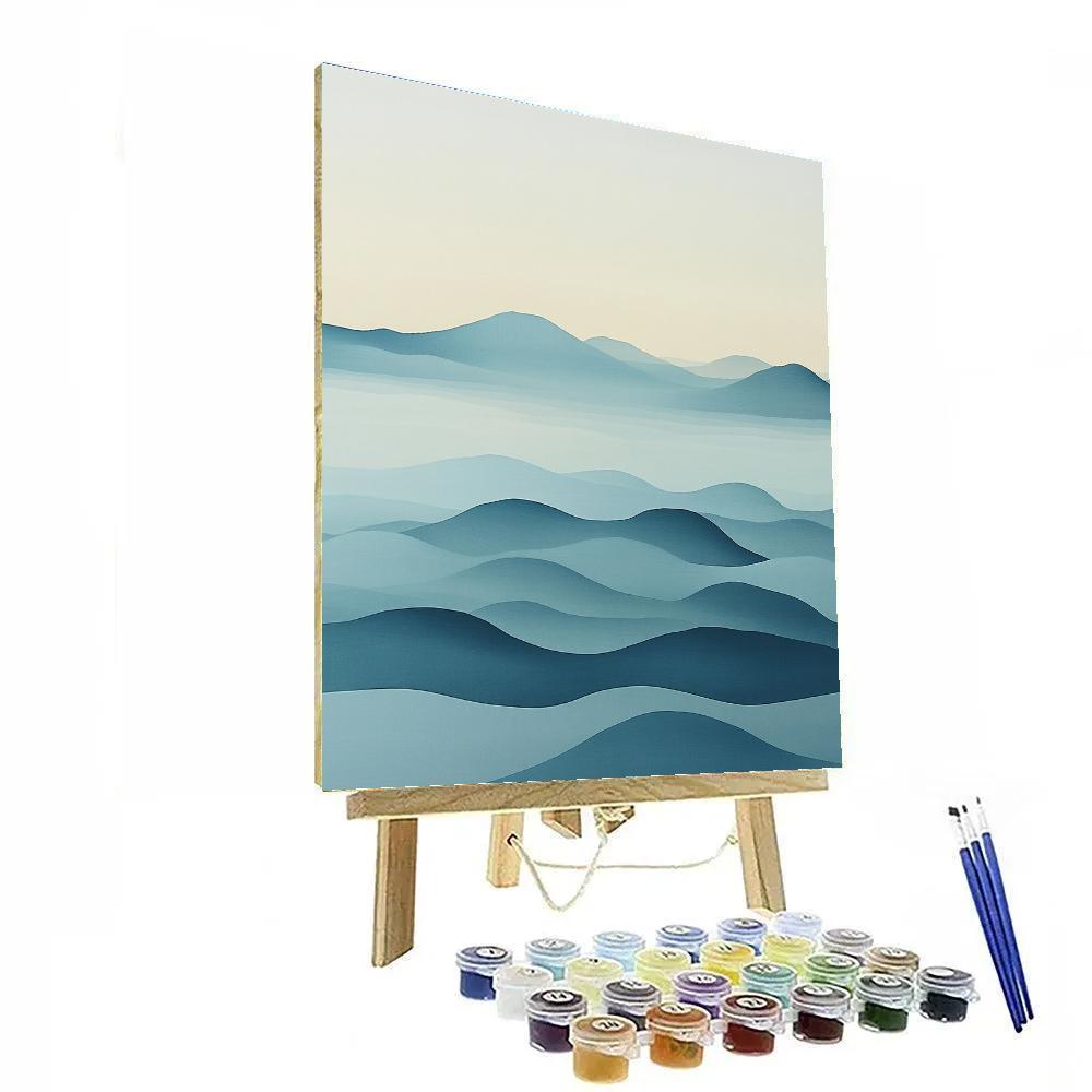 Hiroshige Inspired Tidal Mist Equinox DIY paint by numbers