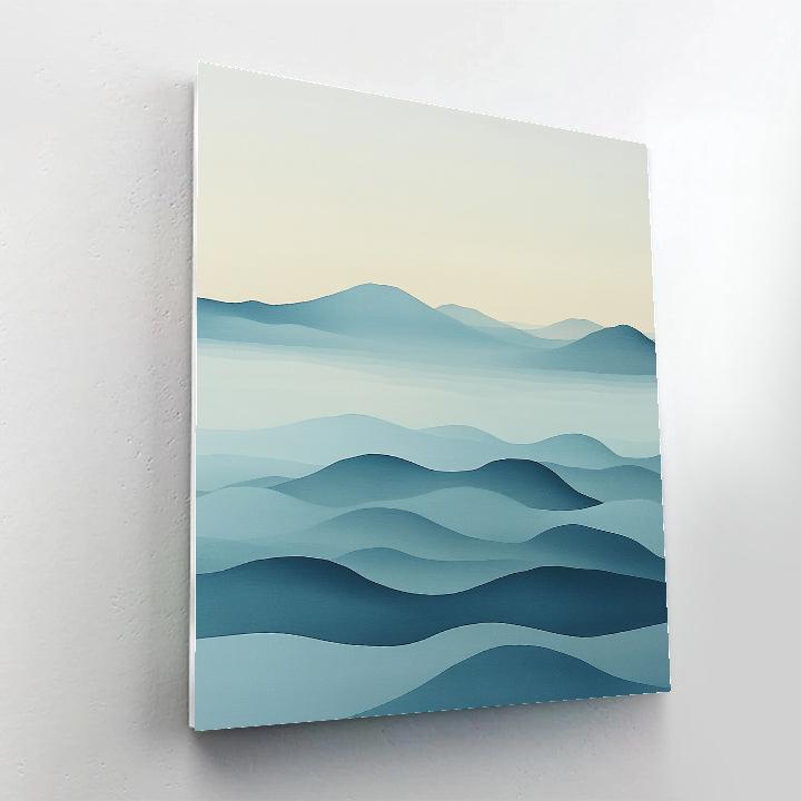 Hiroshige Inspired Tidal Mist Equinox DIY paint by numbers