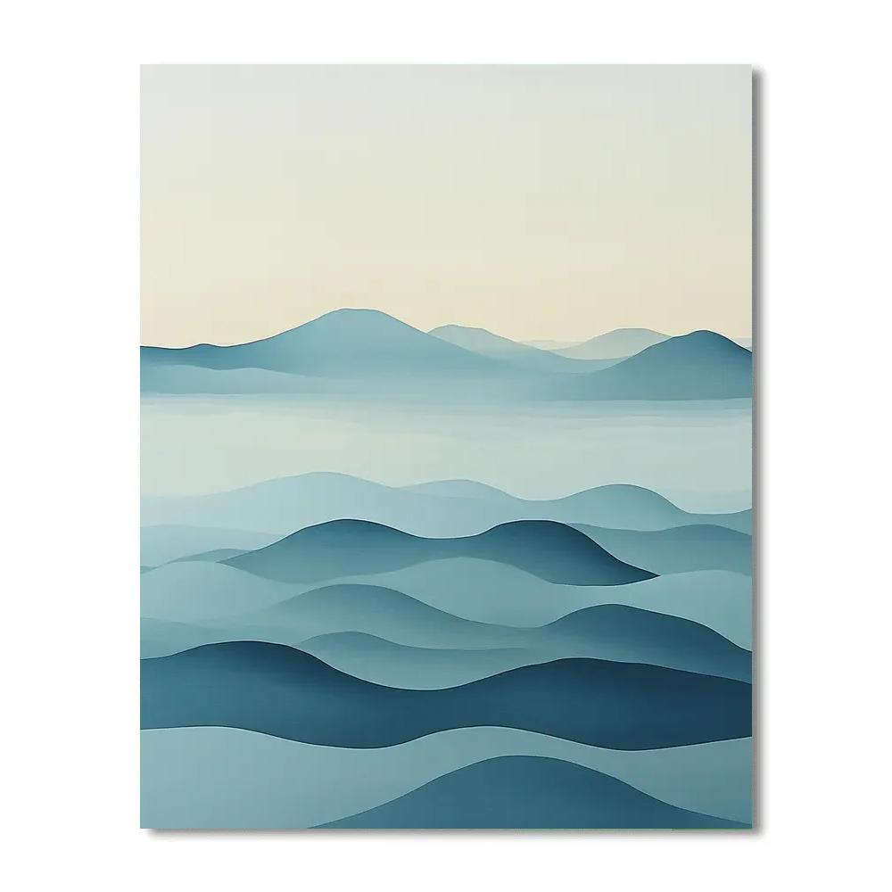 Hiroshige Inspired Tidal Mist Equinox DIY paint by numbers