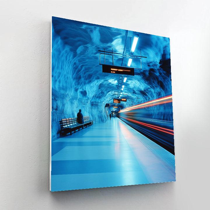 Underground Art Metro Stockholm Sweden painting number kit