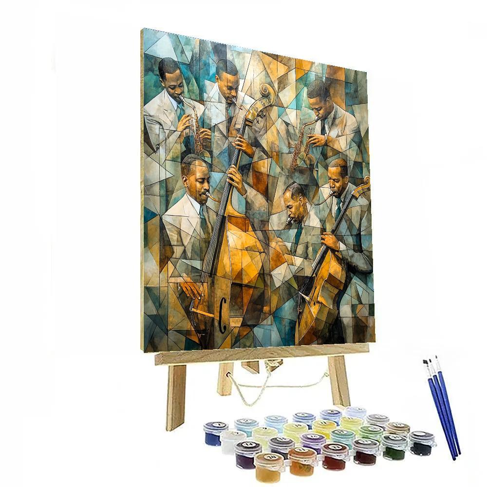Picasso Inspired Abstract Musicians paint by number