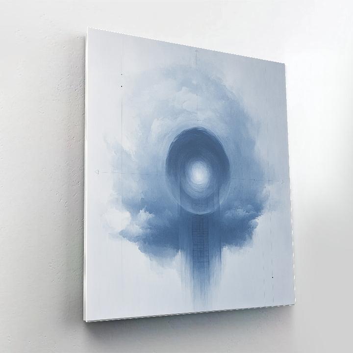 Leonardo Da Vinci Inspired Storm Cell Cross Section painting number kit