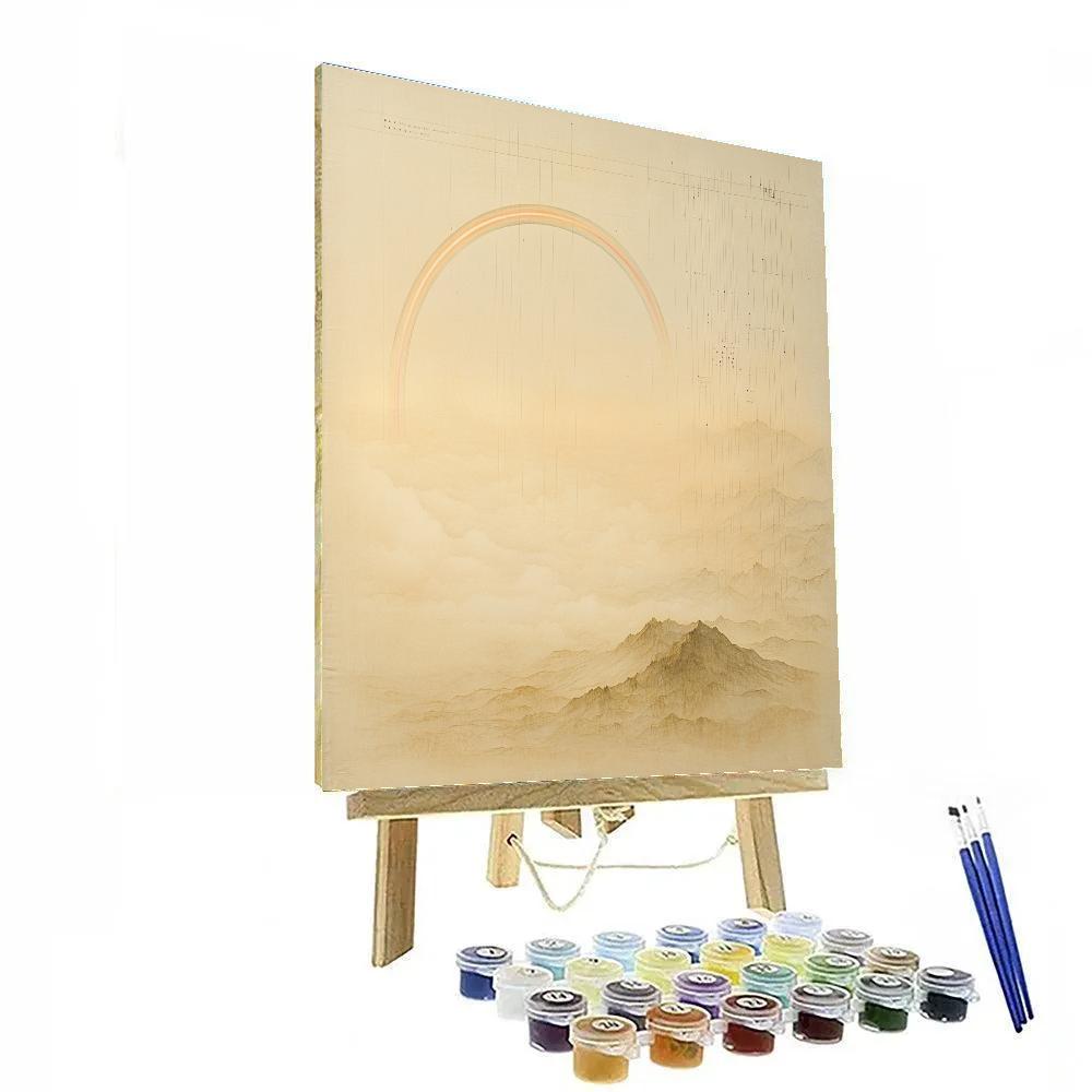 Leonardo Da Vinci Inspired Rainbow Prism Mist Paint by numbers art