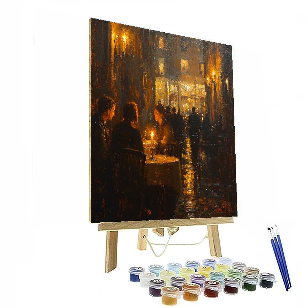 Rembrandt Inspired Late Night Cafe Paint by numbers kits