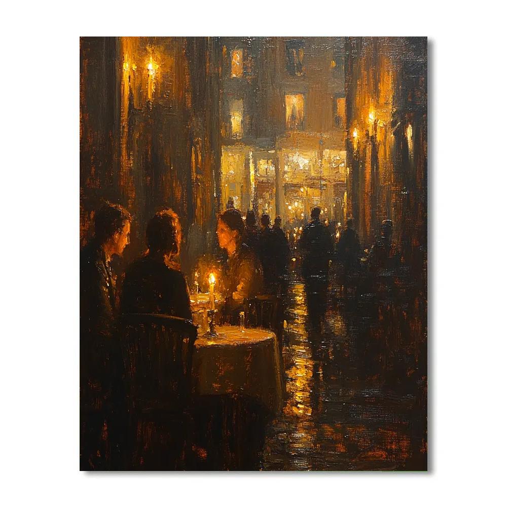 Rembrandt Inspired Late Night Cafe Paint by numbers kits