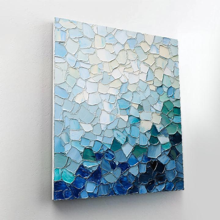 Jean-Paul Riopelle Inspired Glacial Lake Reflection Tessellation Paint by numbers kits