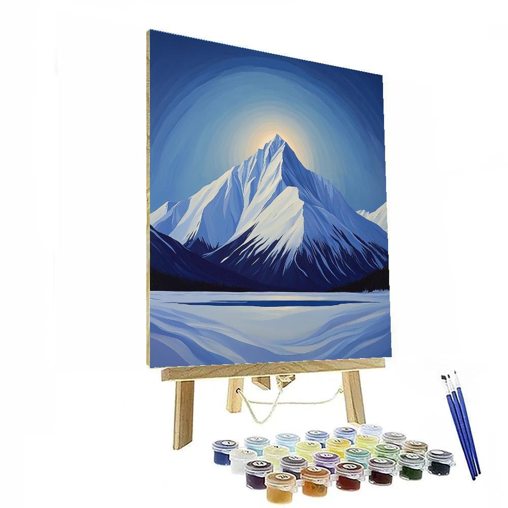 Lawren Harris Inspired Cathedral Ridge Under Polar Halo Numbered painting kits