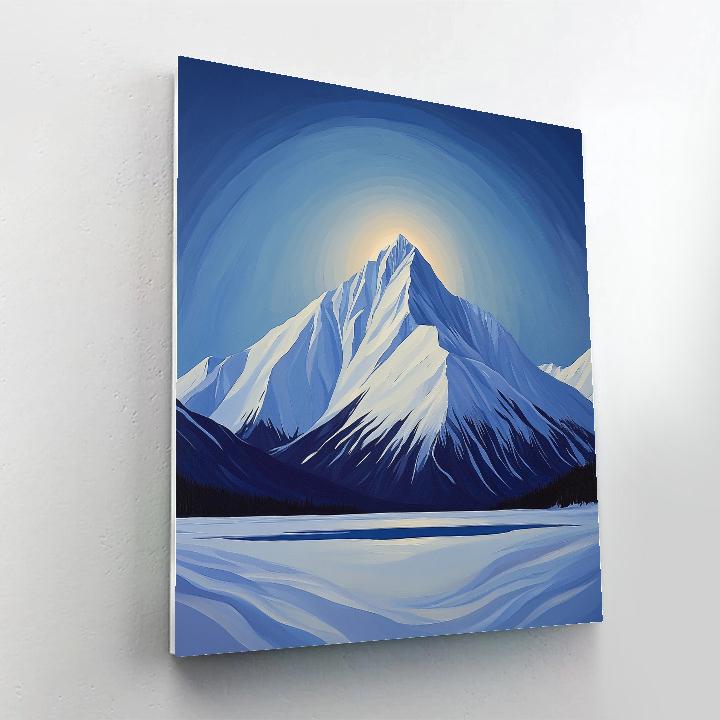 Lawren Harris Inspired Cathedral Ridge Under Polar Halo Numbered painting kits