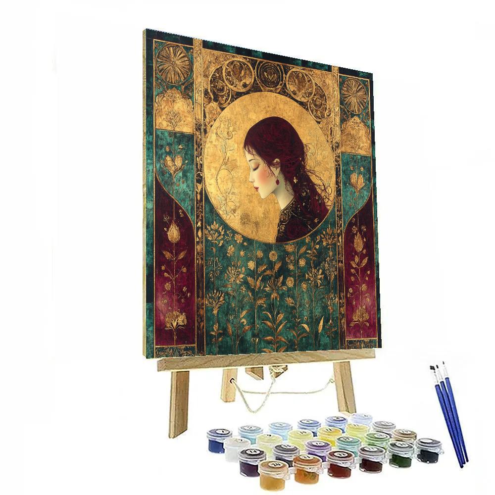 Gustav Klimt Inspired Golden Garden Paint by numbers kits