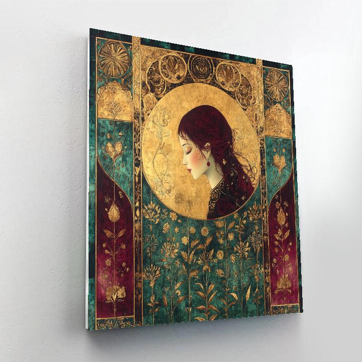 Gustav Klimt Inspired Golden Garden Paint by numbers kits