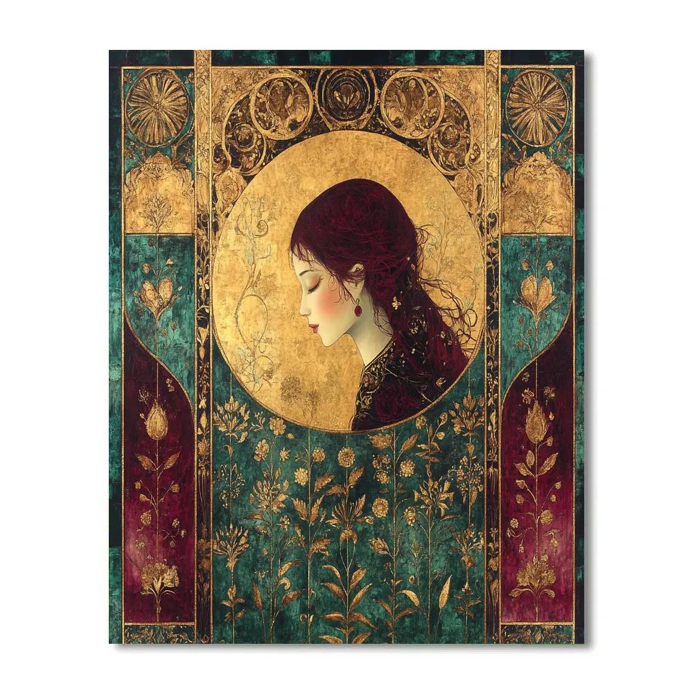 Gustav Klimt Inspired Golden Garden Paint by numbers kits