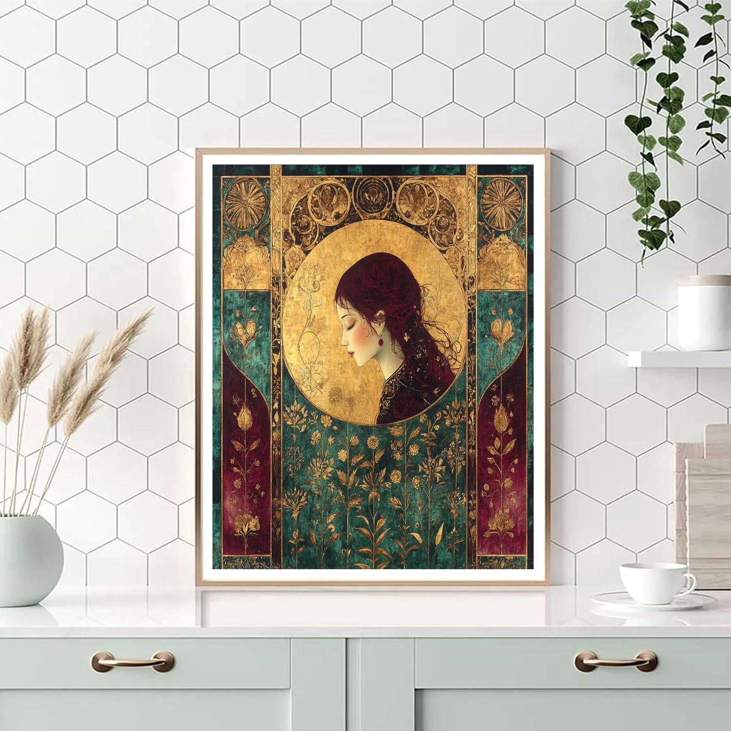 Gustav Klimt Inspired Golden Garden Paint by numbers kits