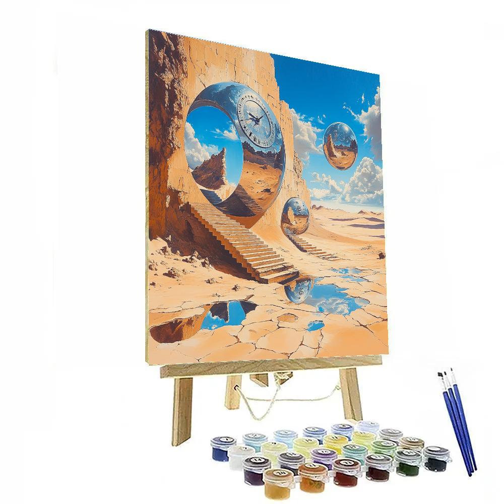 Salvador Dali Inspired Desert Dreams painting number kit