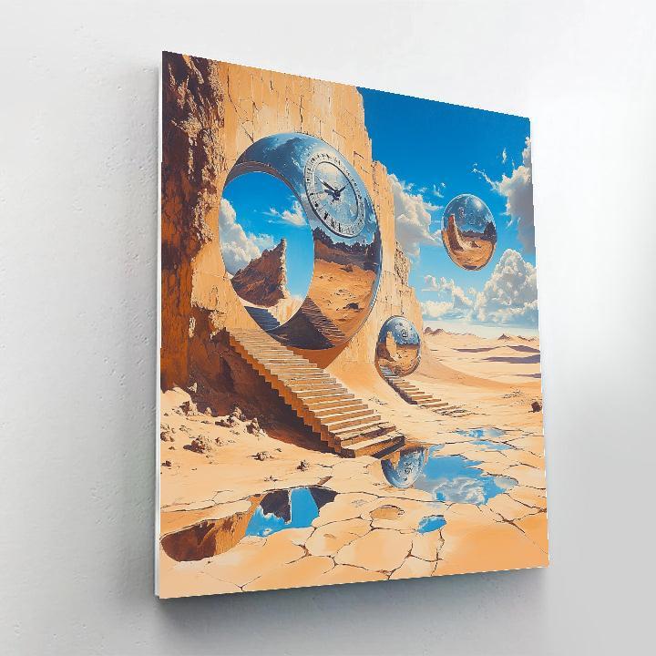 Salvador Dali Inspired Desert Dreams painting number kit