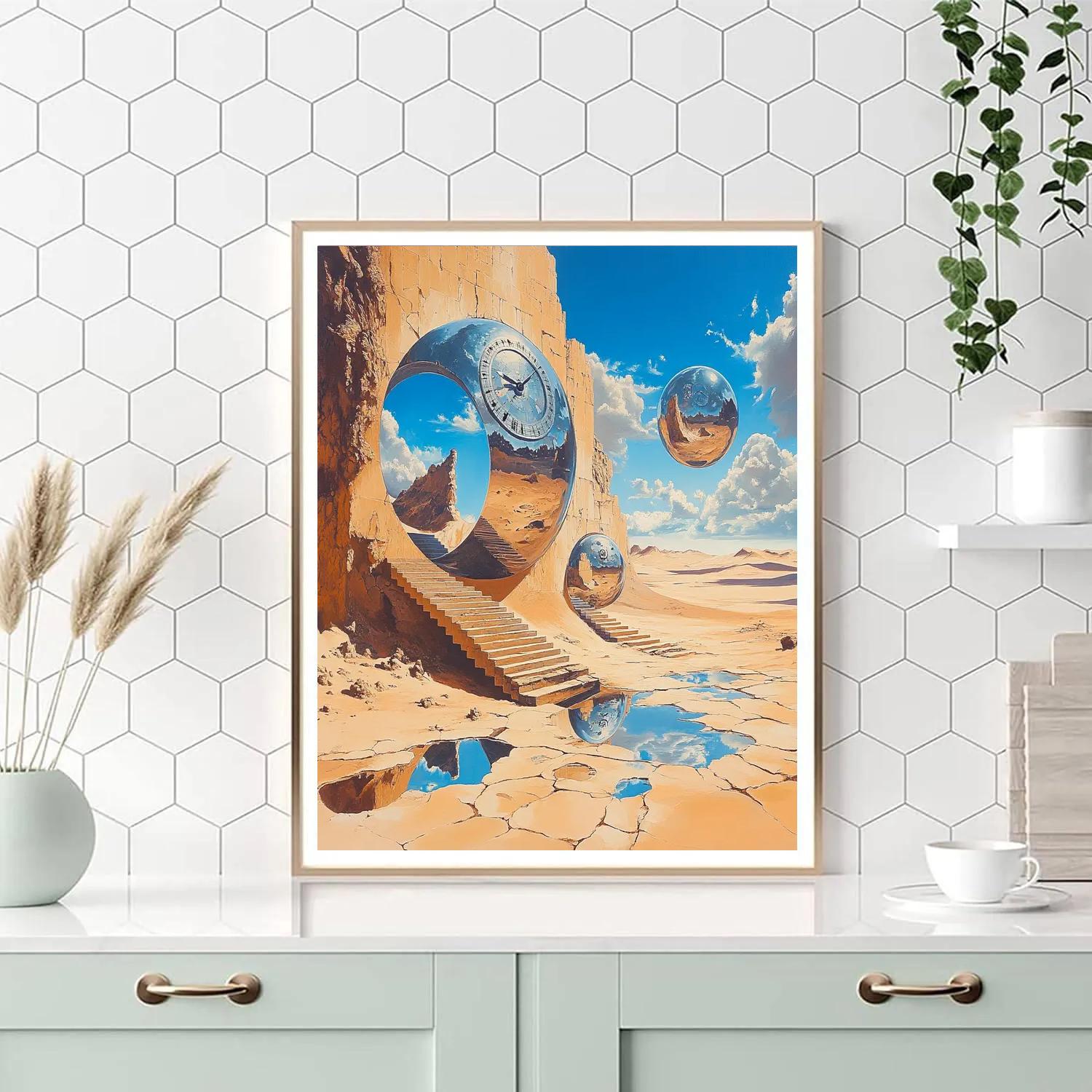 Salvador Dali Inspired Desert Dreams painting number kit