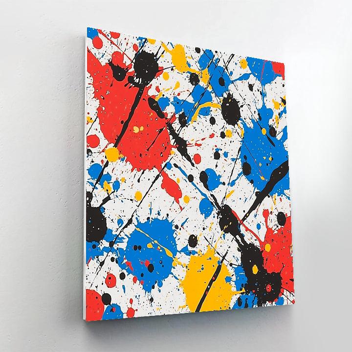 Jackson Pollock Inspired Urban Energy paint by number