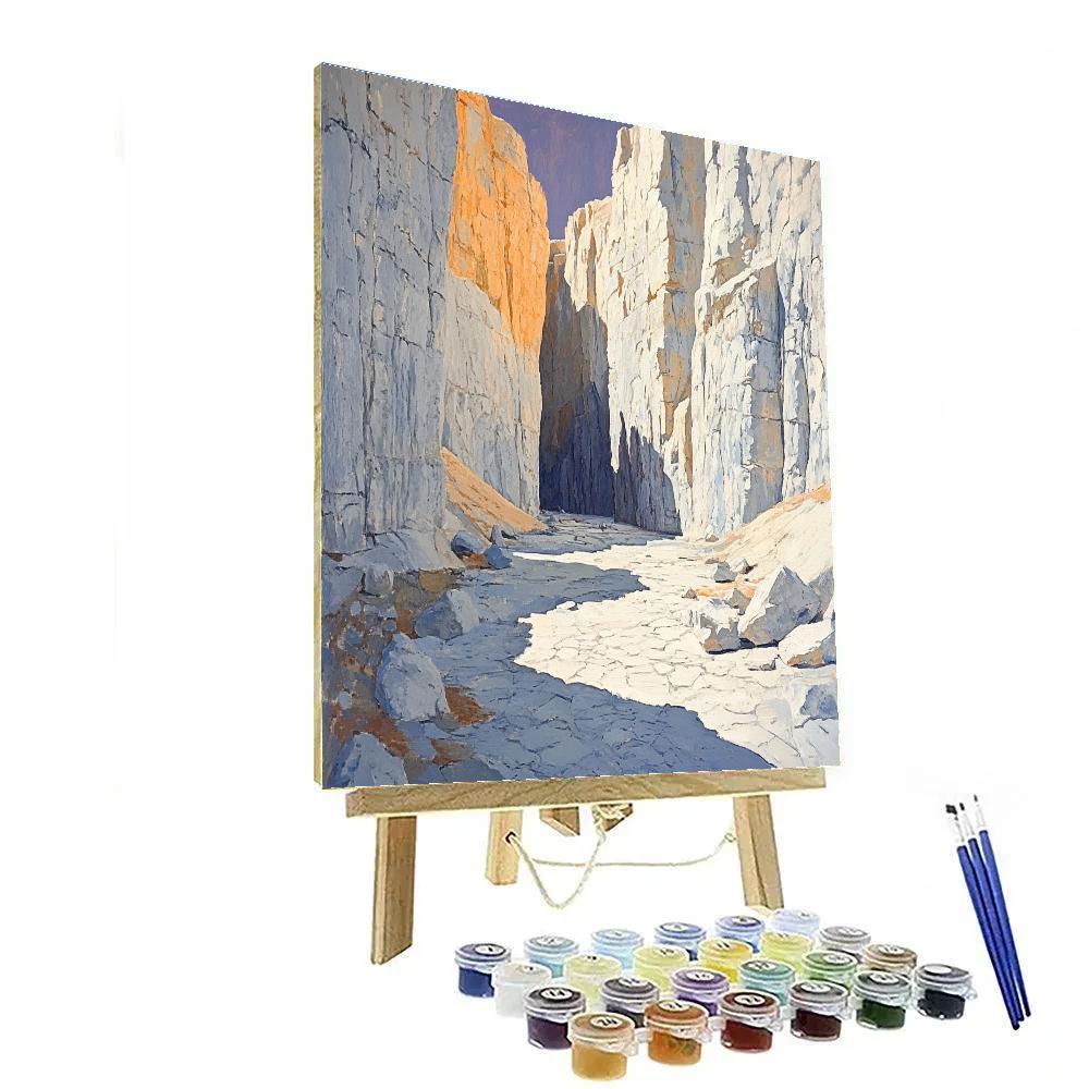 Leonardo Da Vinci Inspired Cathedral Like Canyon Erosion Numbered painting kits