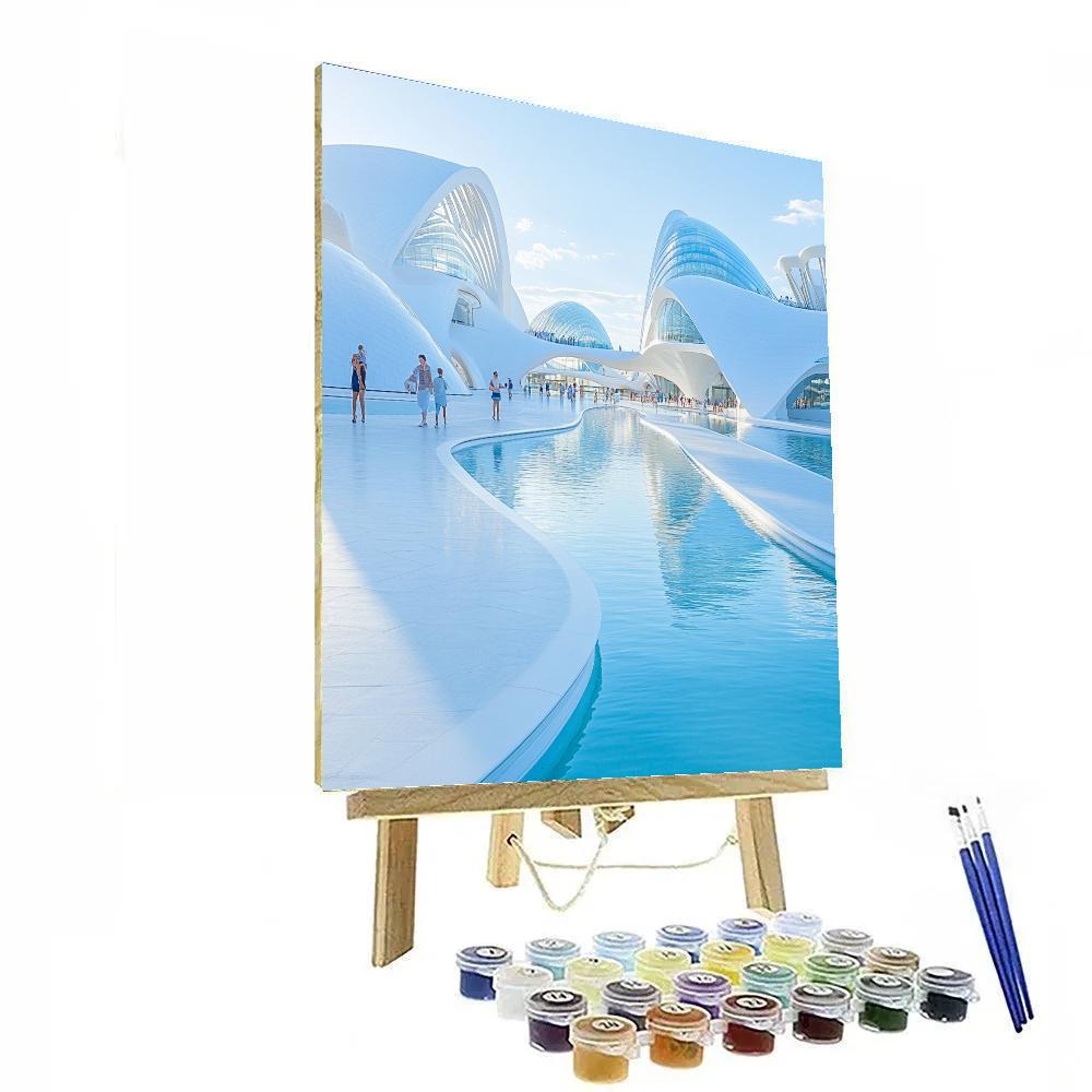 City Of Arts And Sciences Valencia Spain Painting by numbers kit