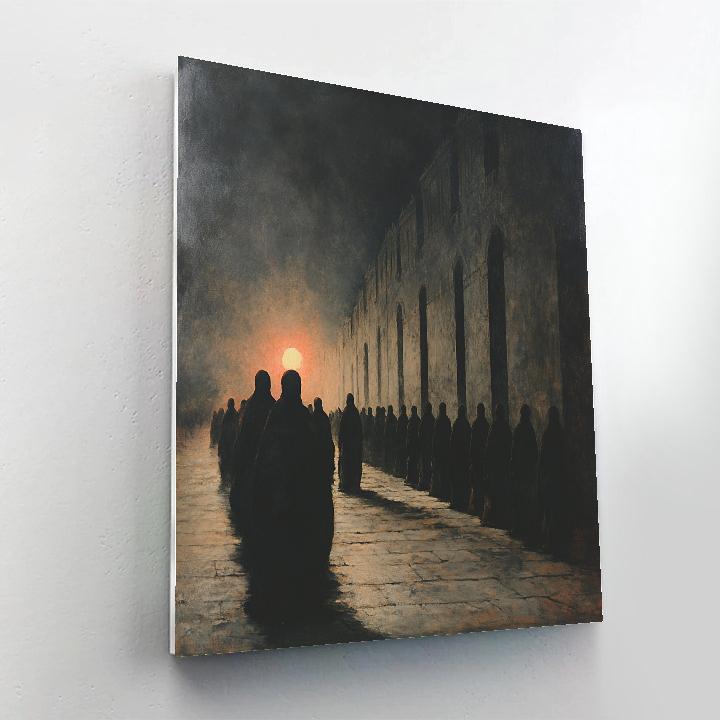 Goya Inspired Midnight Procession Paint by numbers kits