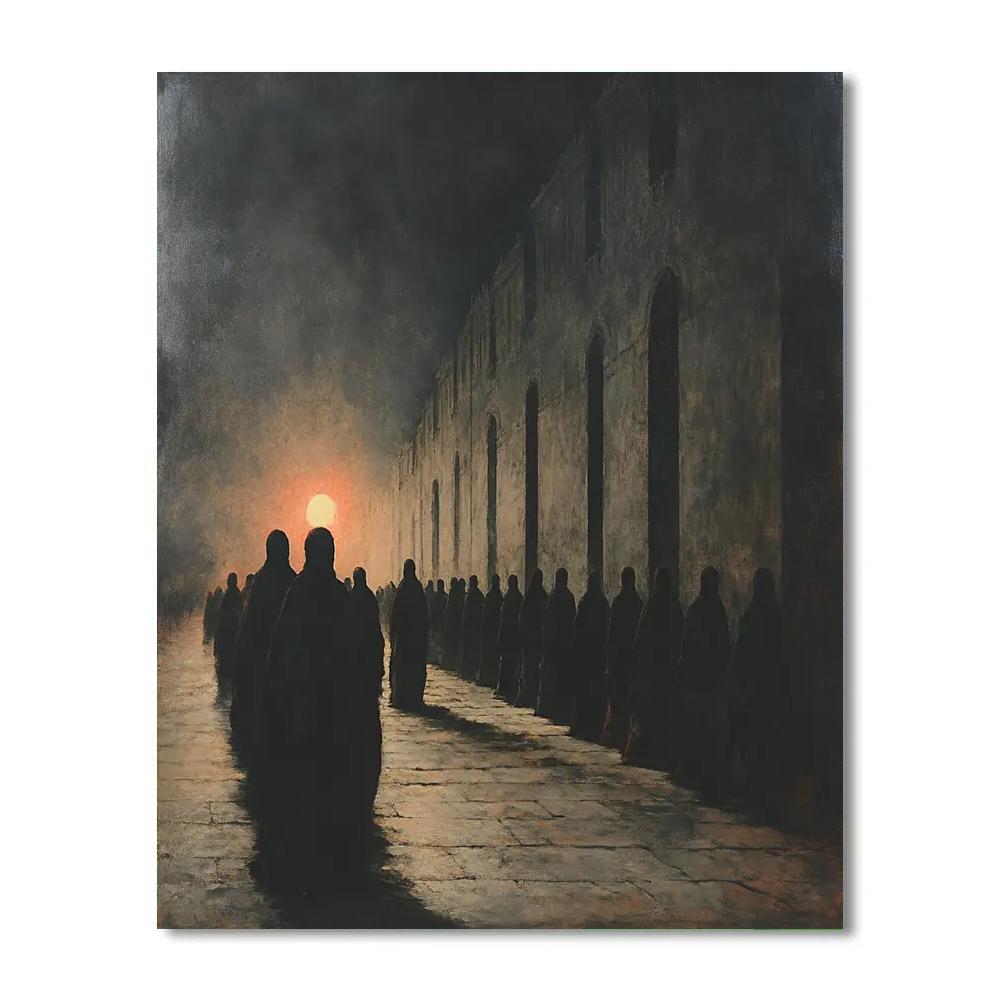 Goya Inspired Midnight Procession Paint by numbers kits