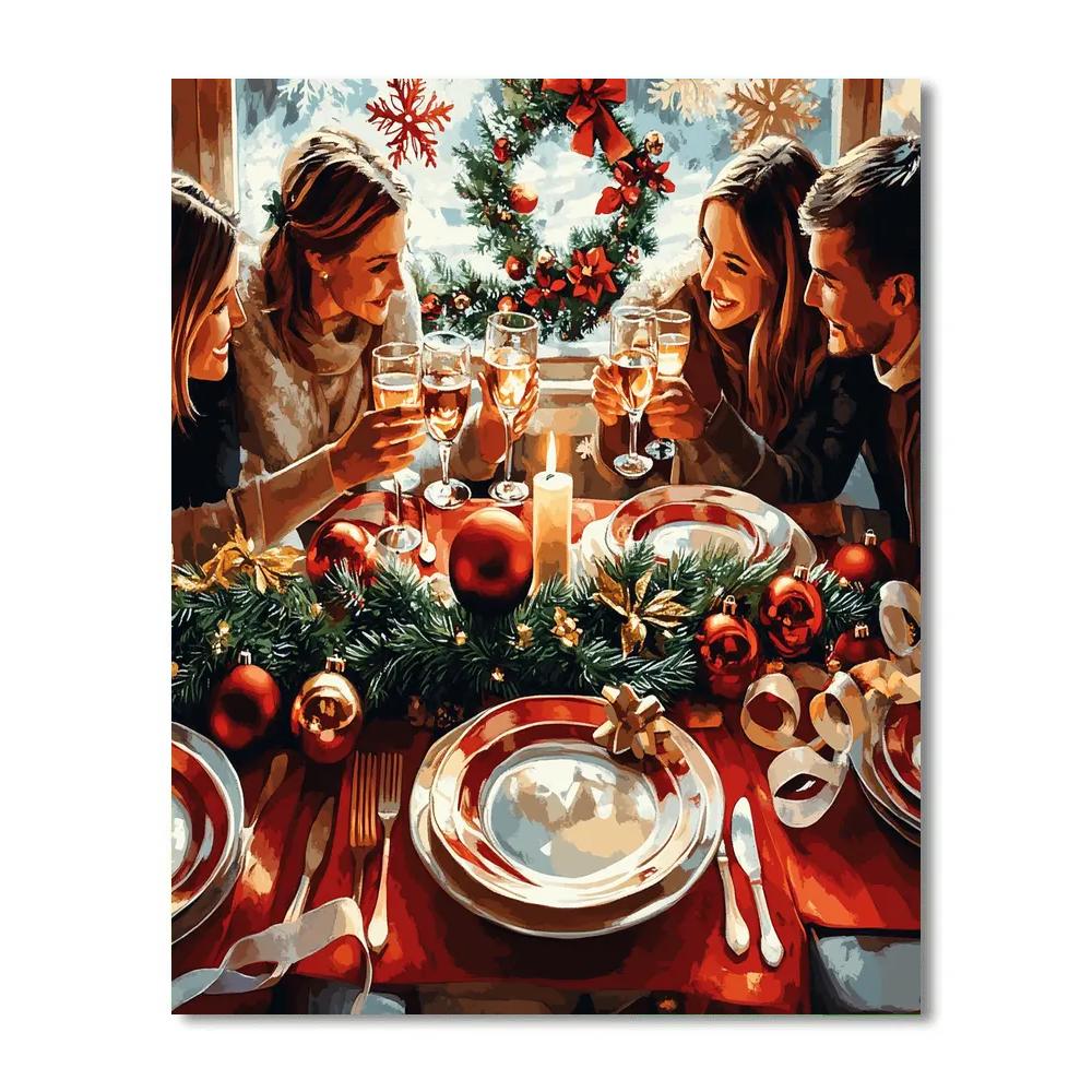 Snowflake Window Feast Paint by numbers kits