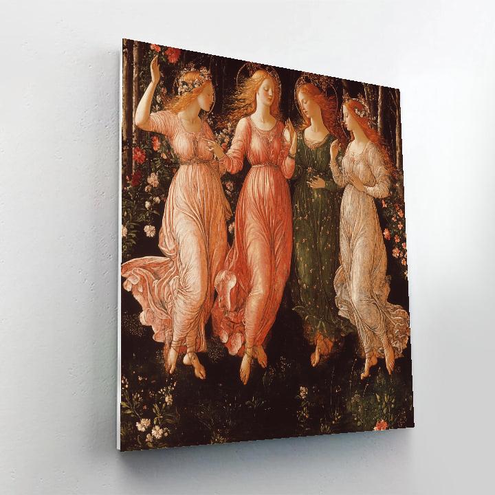 Botticelli Inspired Mythic Garden painting number kit