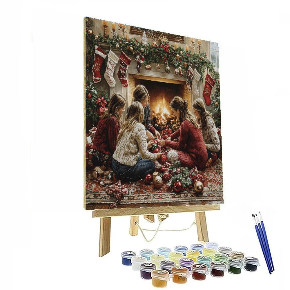 Ornaments By The Hearth DIY paint by numbers