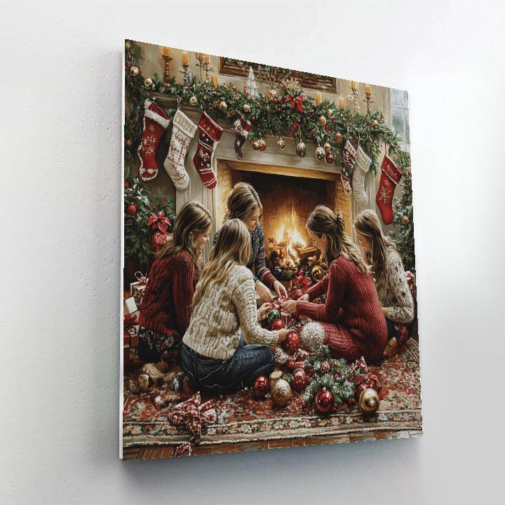 Ornaments By The Hearth DIY paint by numbers