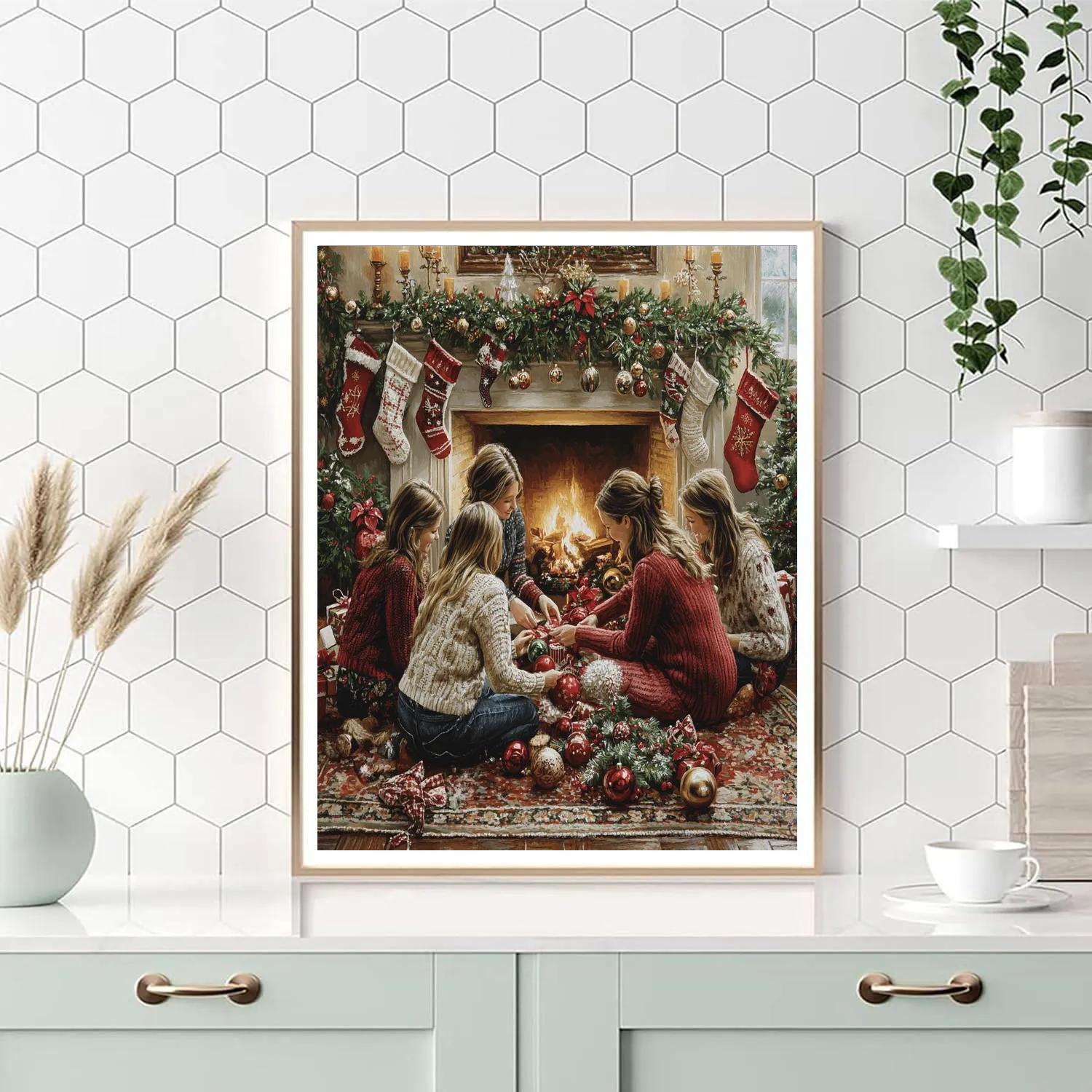 Ornaments By The Hearth DIY paint by numbers