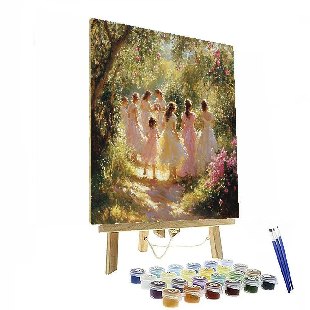 Renoir Inspired Garden Party Paint by numbers art
