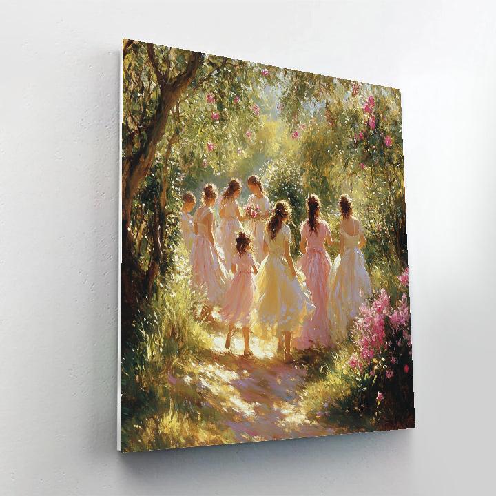 Renoir Inspired Garden Party Paint by numbers art