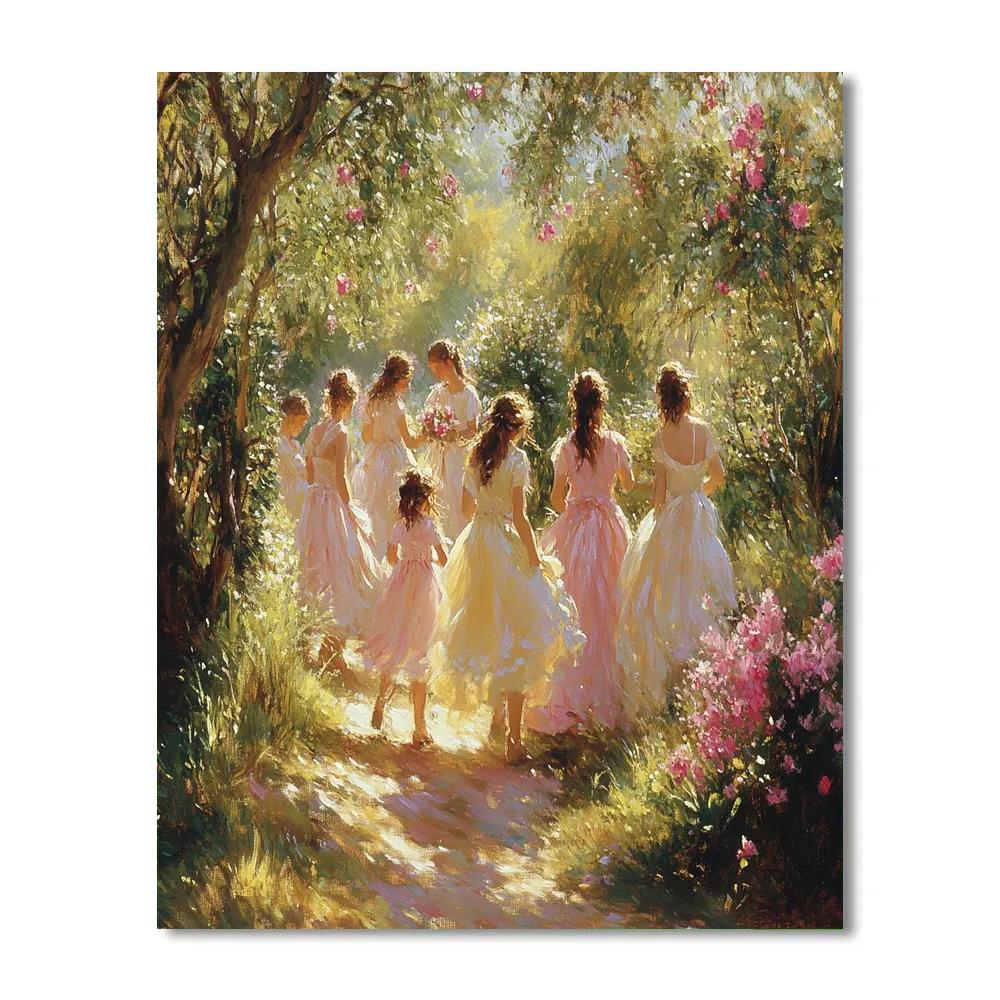 Renoir Inspired Garden Party Paint by numbers art