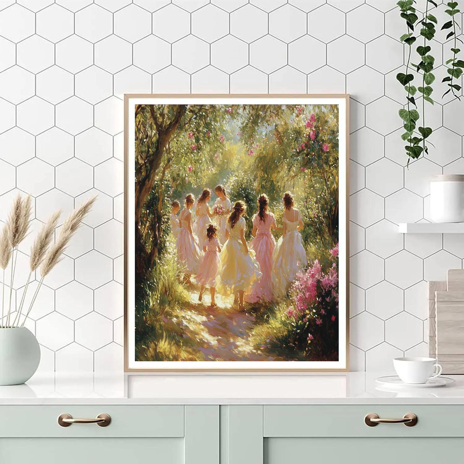 Renoir Inspired Garden Party Paint by numbers art