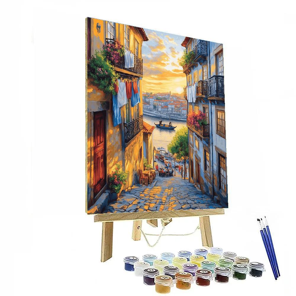 Old Market Quarter Porto Portugal DIY paint by numbers