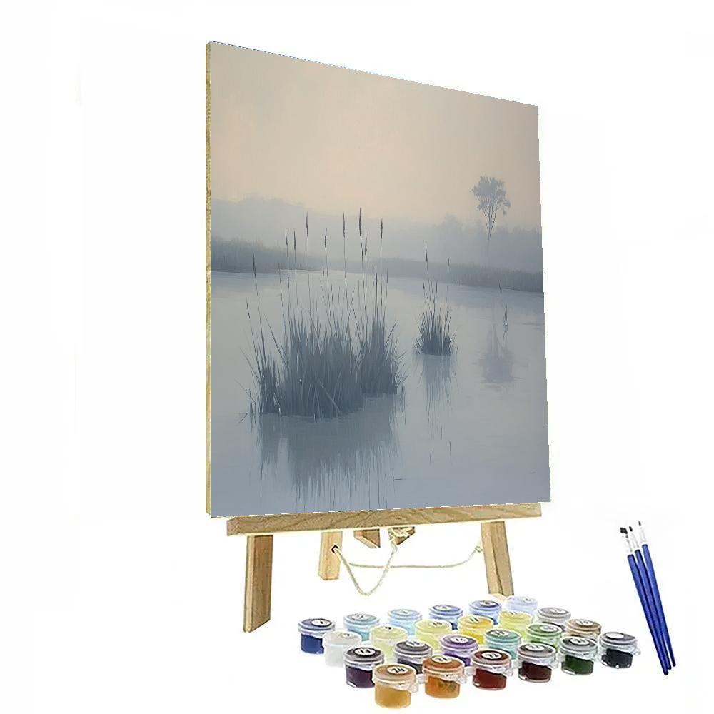 Claude Monet Inspired Morning Fog Over Marsh Paint by numbers kits