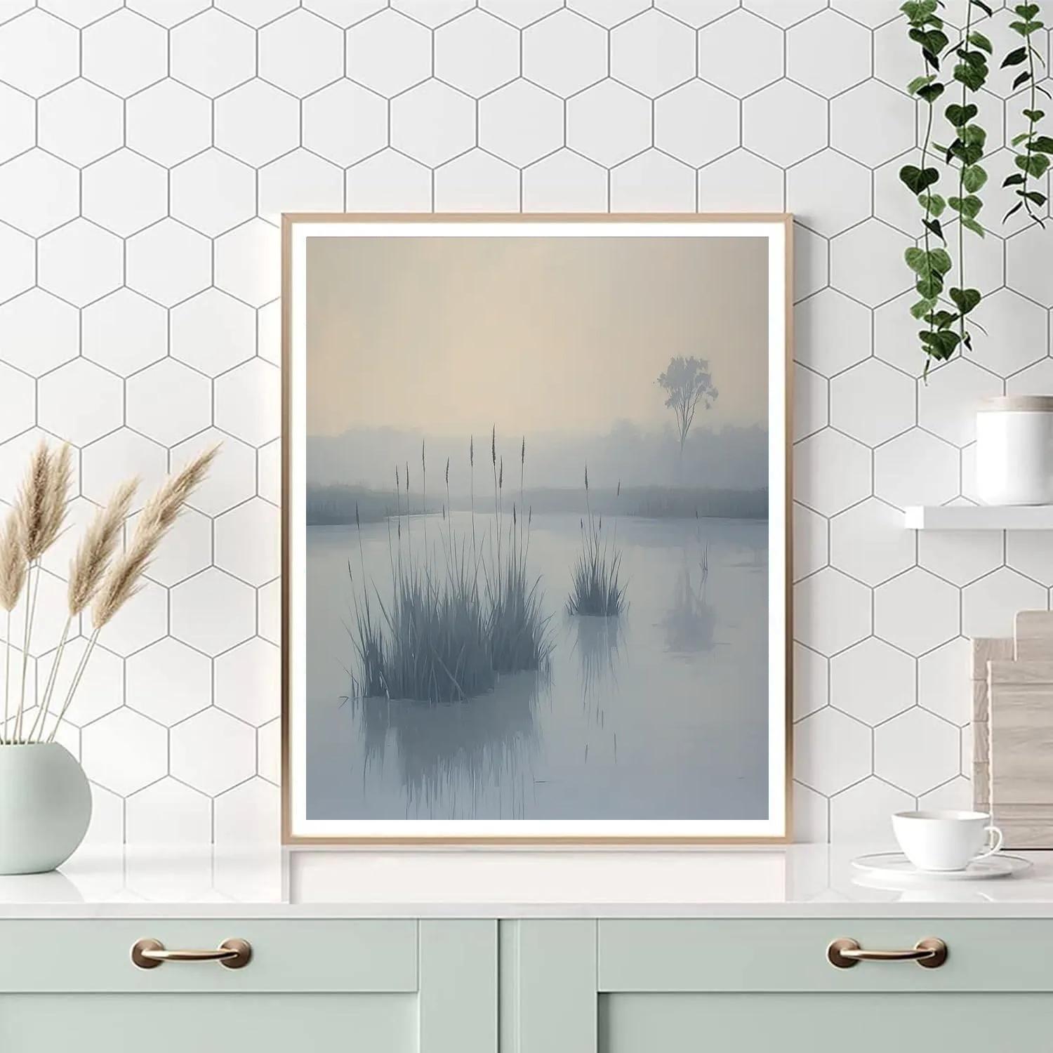 Claude Monet Inspired Morning Fog Over Marsh Paint by numbers kits