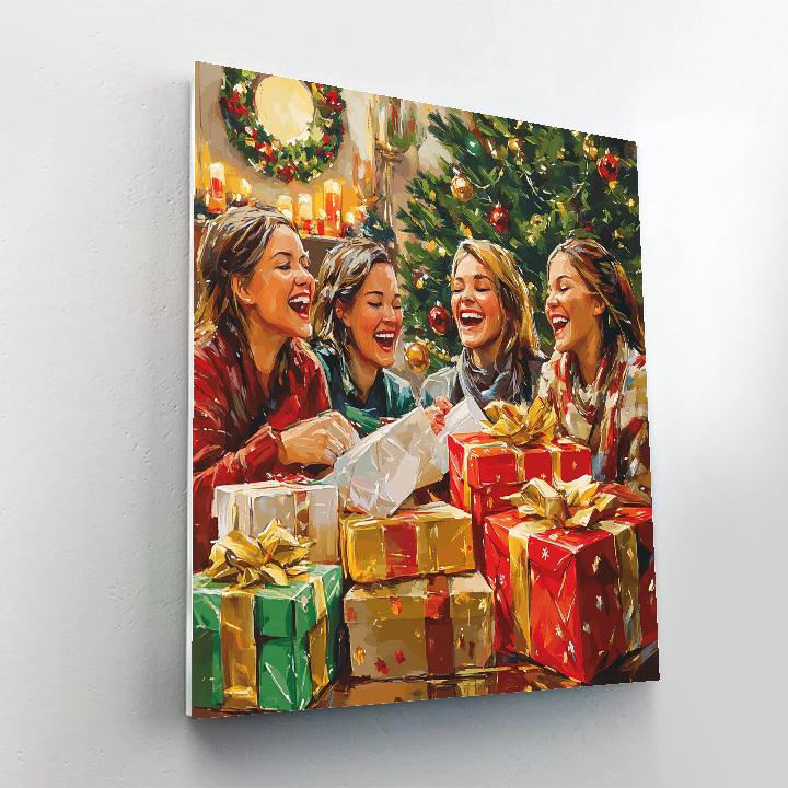 The Gift Wrap Choir Number painting