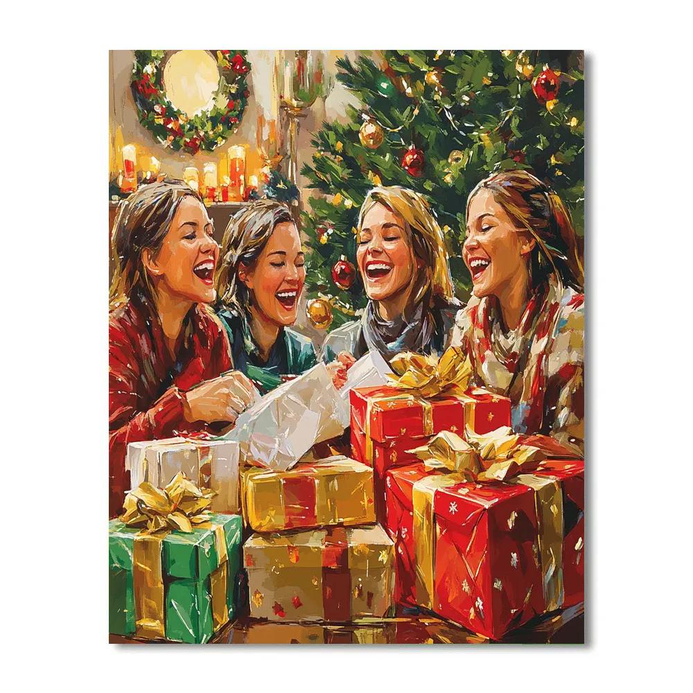 The Gift Wrap Choir Number painting