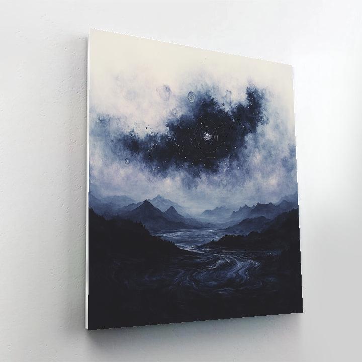 Zhao Mengfu Inspired Celestial Ink Nebula Tranquility Painting by numbers kit