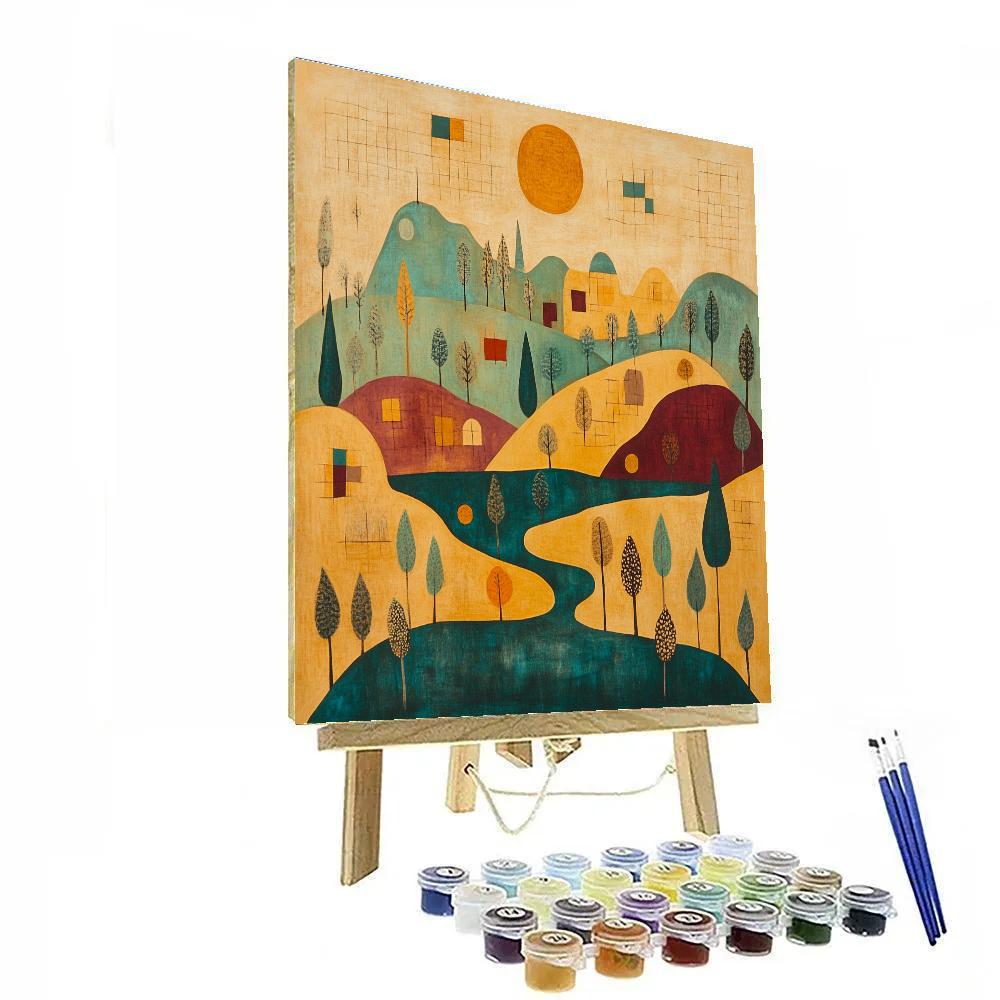 Paul Klee Inspired Dream Map Paint by numbers kits