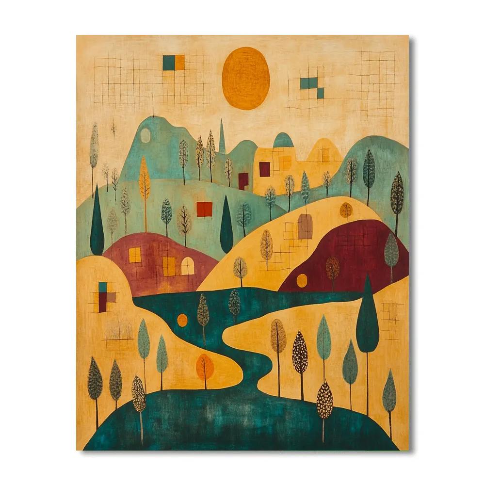 Paul Klee Inspired Dream Map Paint by numbers kits