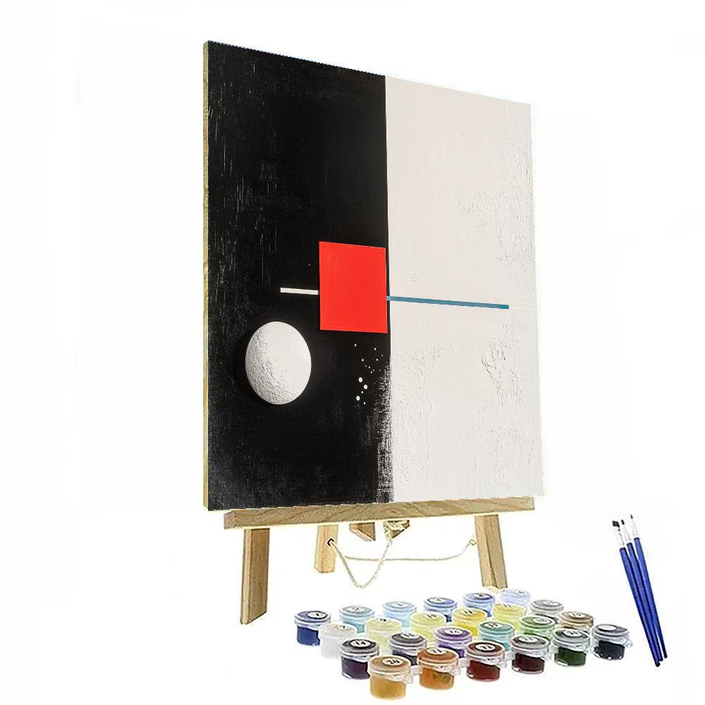 Kazimir Malevich Inspired Event Horizon Equilibrium paint by numbers