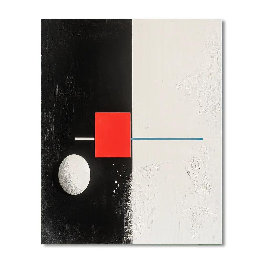 Kazimir Malevich Inspired Event Horizon Equilibrium paint by numbers